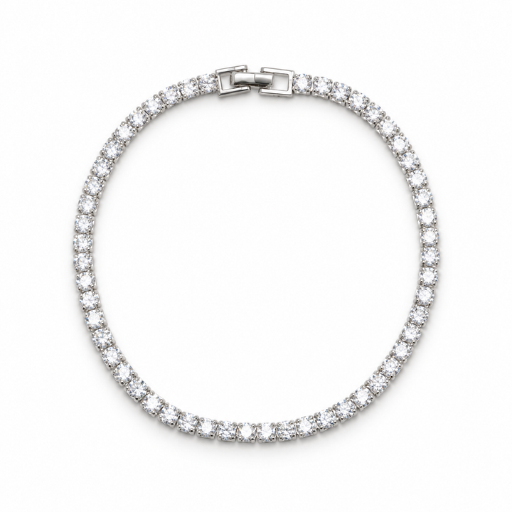 Liora Tennis Bracelet in 925 Silver by MOA - full front view