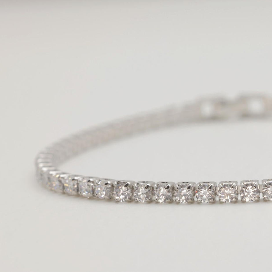 Liora Tennis Bracelet in 925 Sterling Silver by MOA - view 2