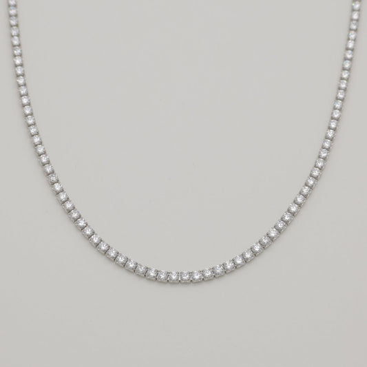 Liora Tennis Necklace 925 Sterling Silver by MOA - view 1