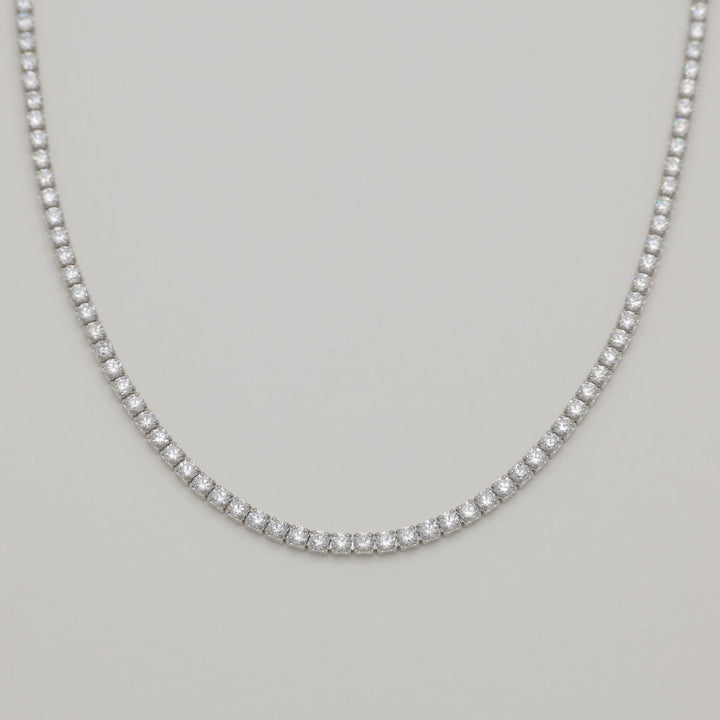 Liora Tennis Necklace 925 Sterling Silver by MOA - view 1