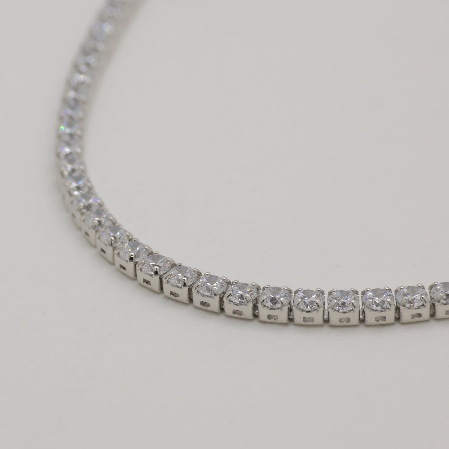 Liora Tennis Necklace 925 Sterling Silver by MOA - view 2