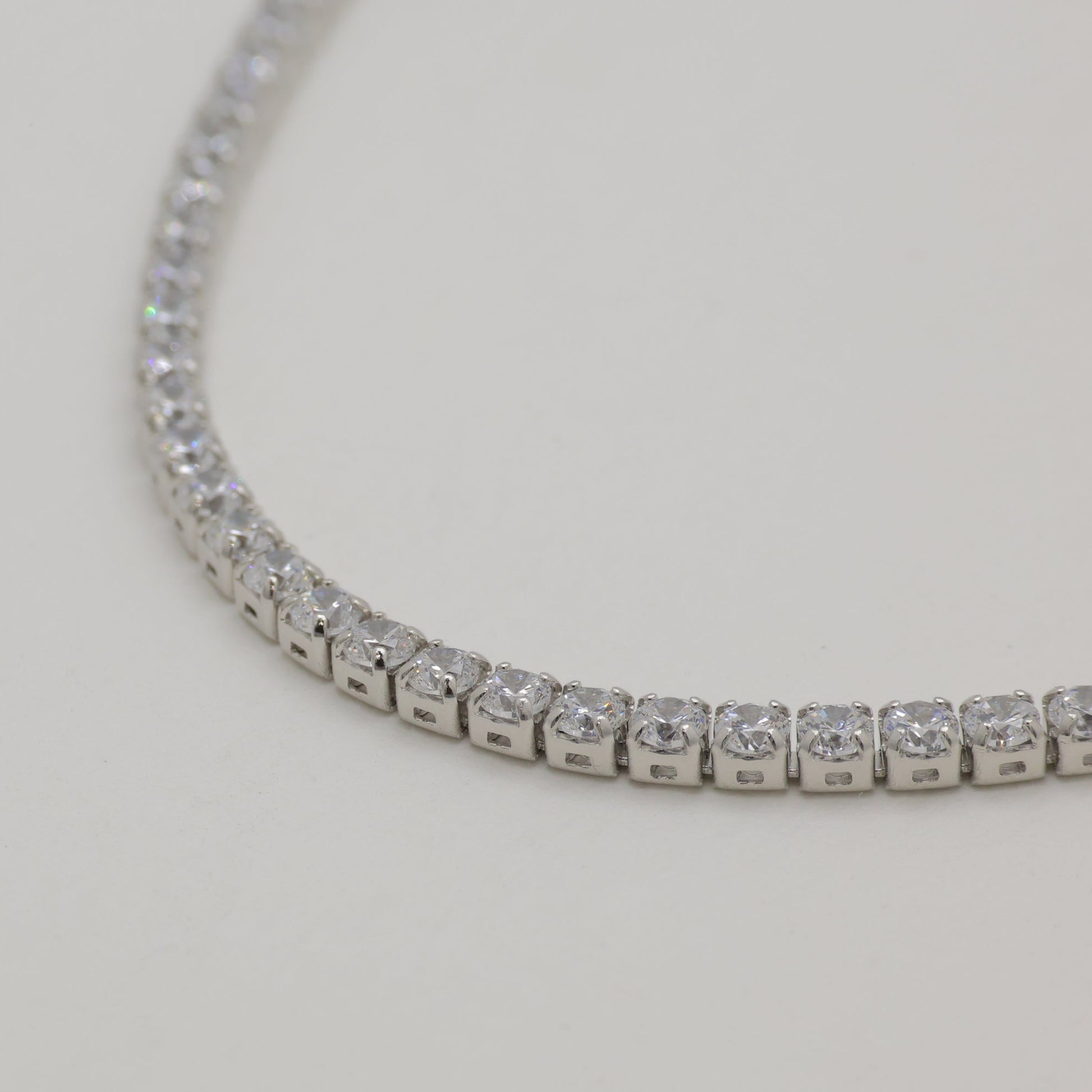 Liora Tennis Necklace 925 Sterling Silver by MOA - view 2