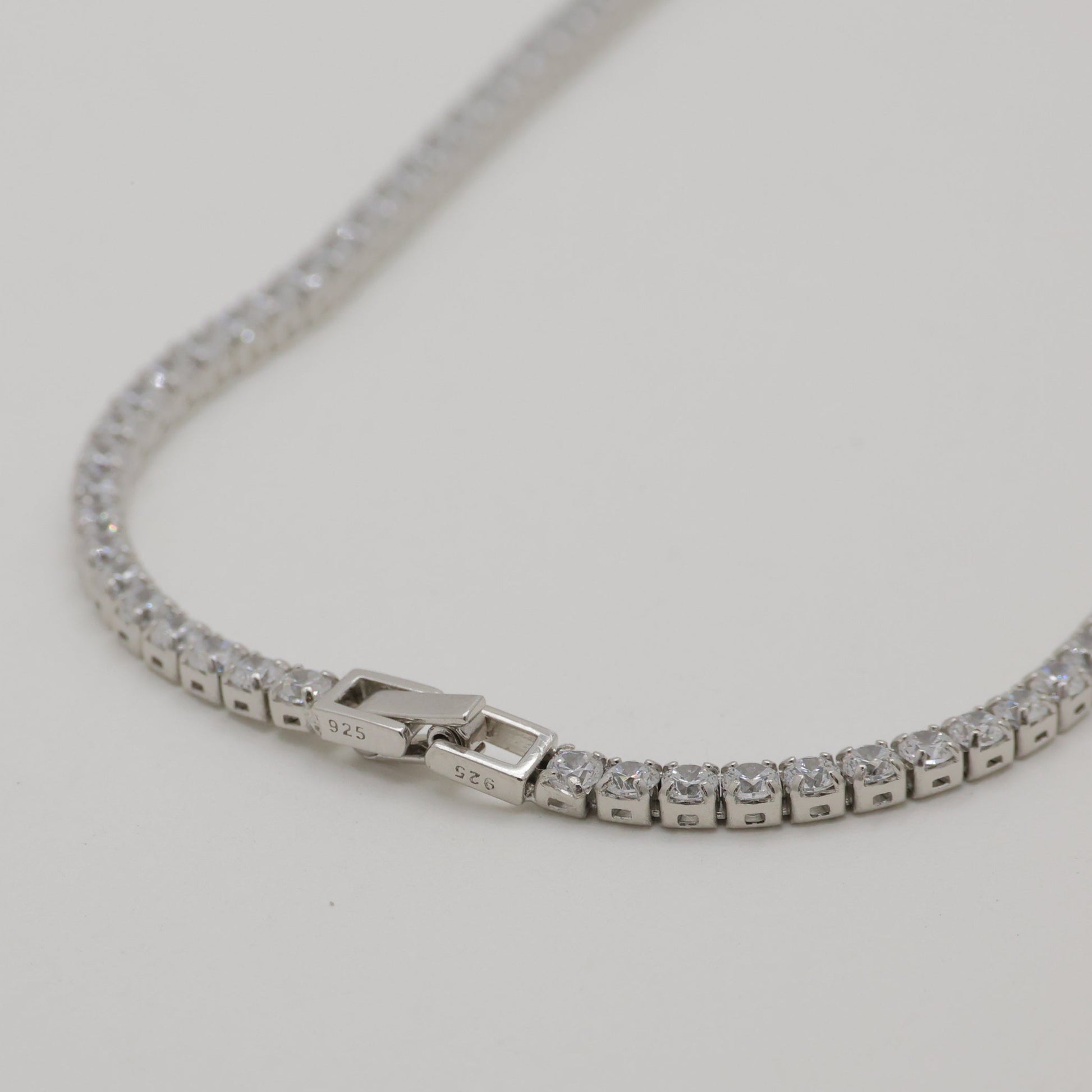 Liora Tennis Necklace 925 Sterling Silver by MOA - view 3