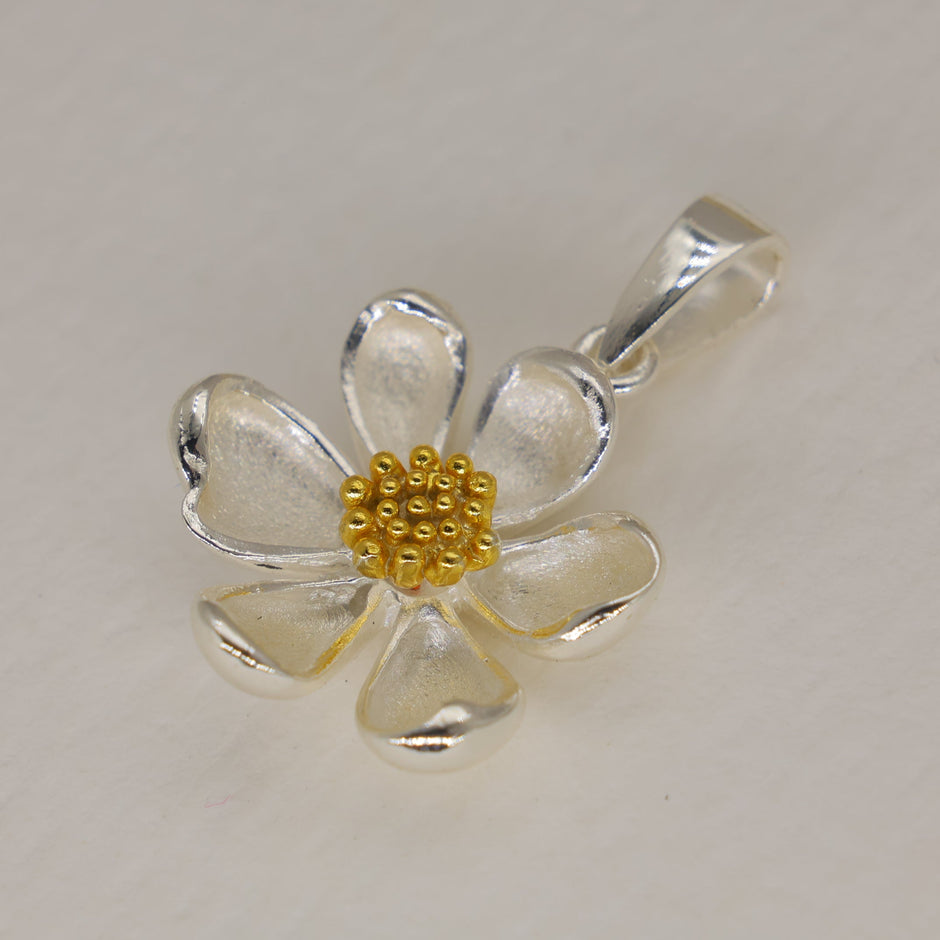Lioree Blossom Pendant in 18K Gold over 925 Sterling Silver by MOA - view 2