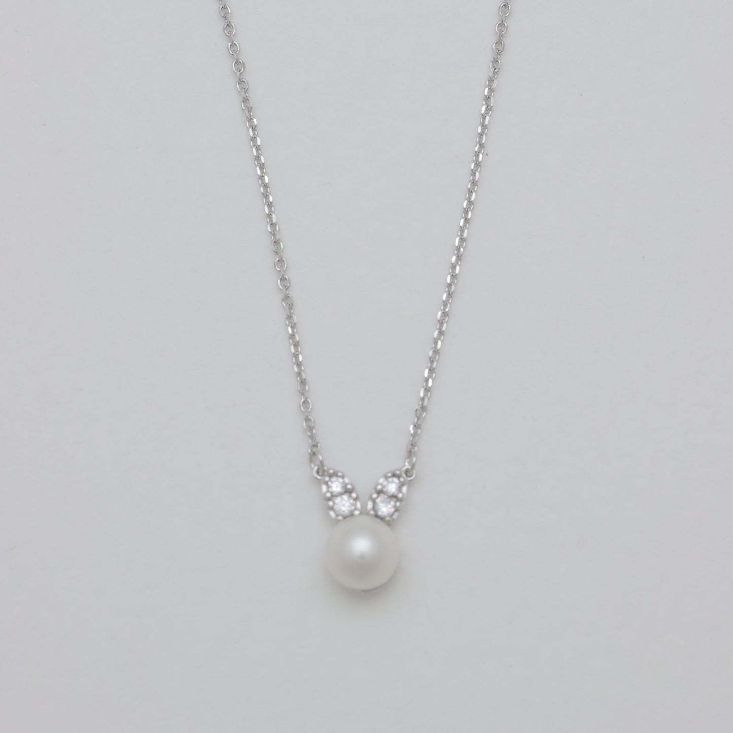 Lucine Pearl Necklace 925 Sterling Silver by MOA - view 1