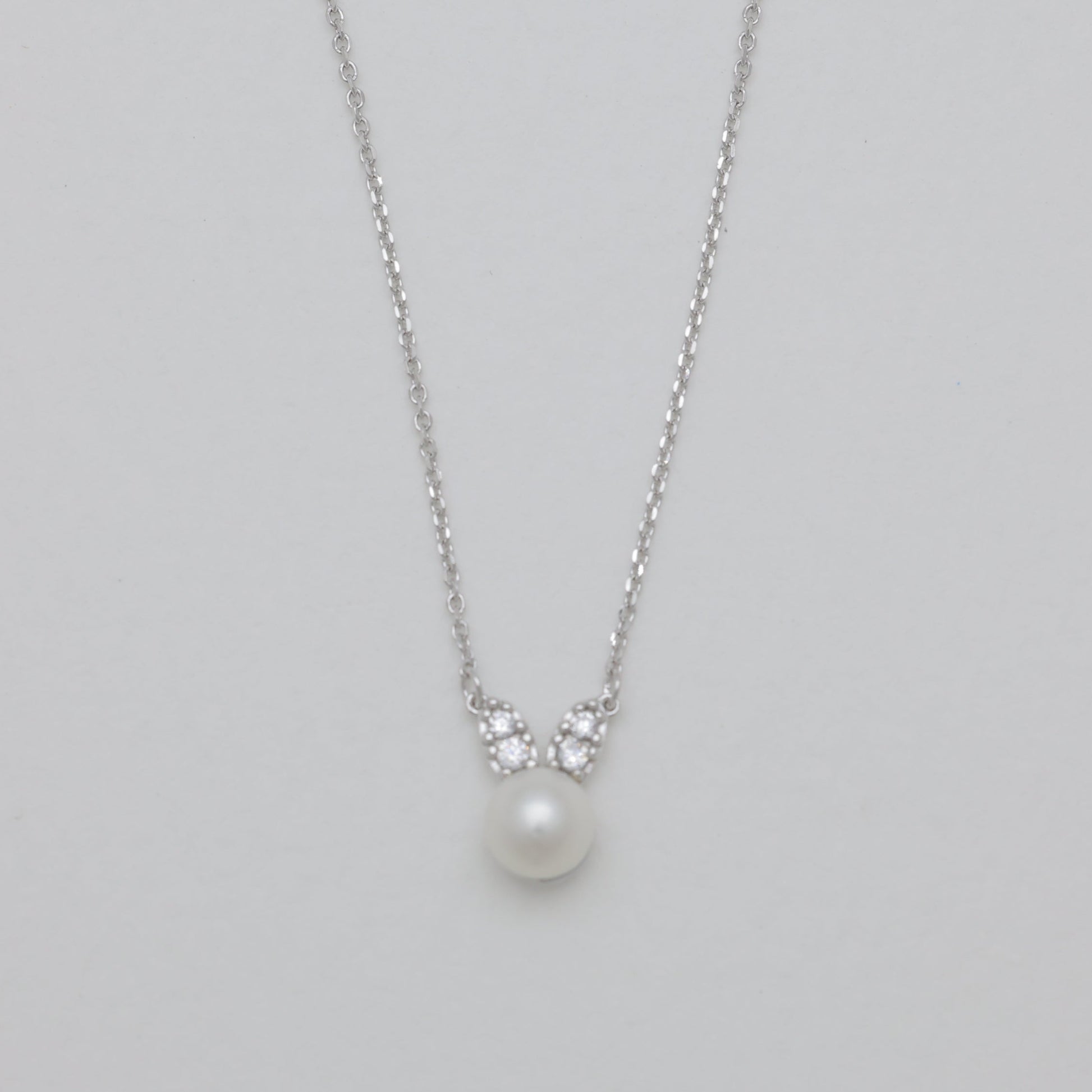 Lucine Pearl Necklace 925 Sterling Silver by MOA - view 1