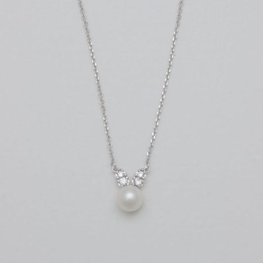 Lucine Pearl Necklace 925 Sterling Silver by MOA - view 1