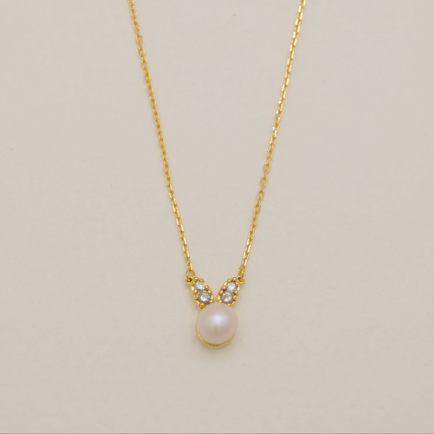 Lucine Pearl Necklace Gold Vermeil by MOA - view 1