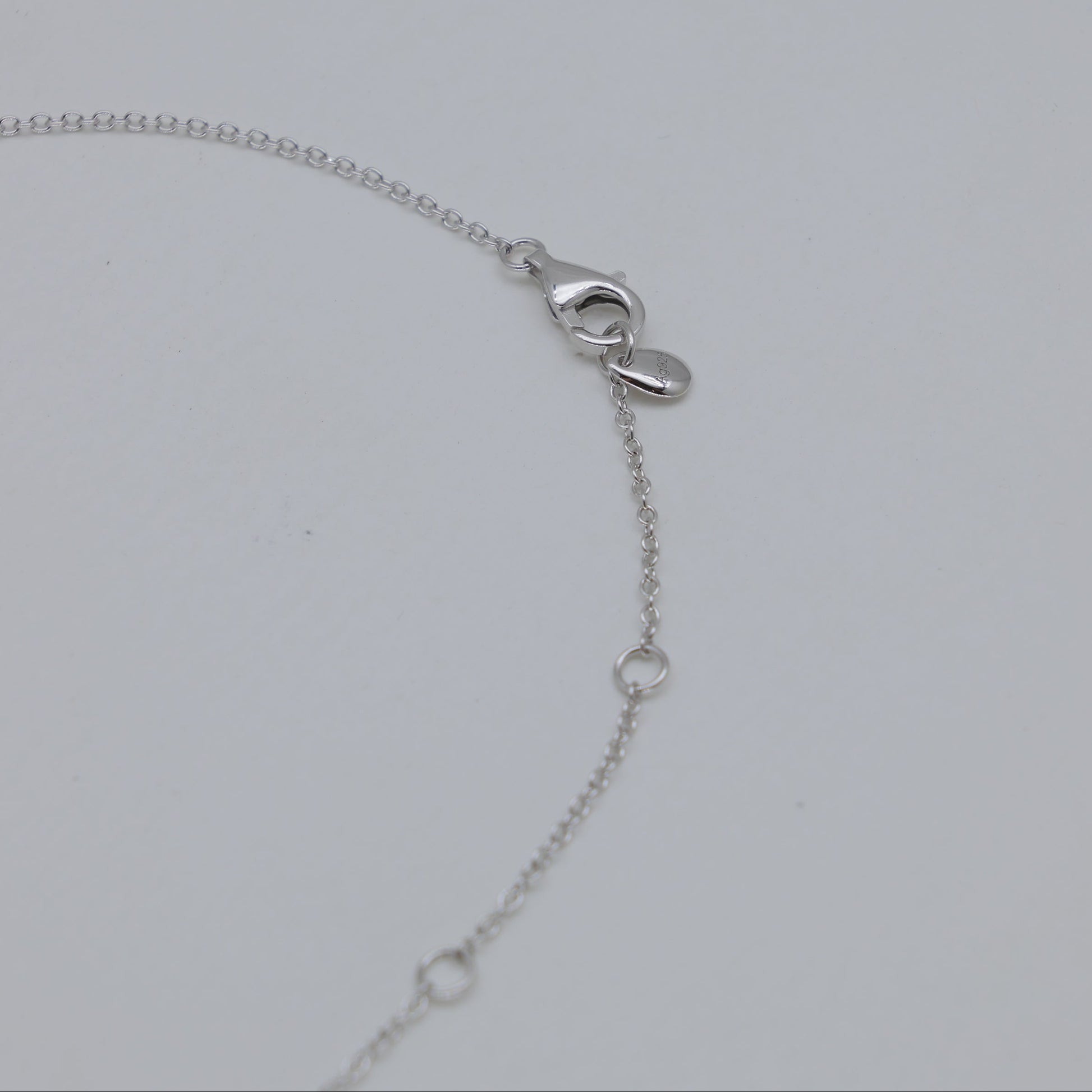 Lysandra Coin Necklace with Green Agate in 925 Sterling Silver by MOA - view 3