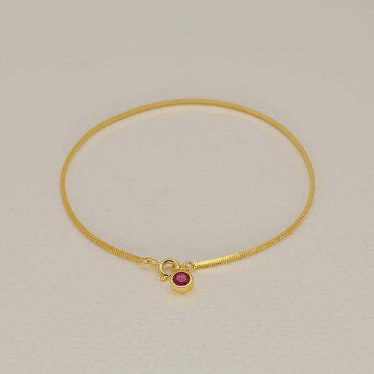 Lysandre Chain Bracelet 24K Gold by MOA - view 1