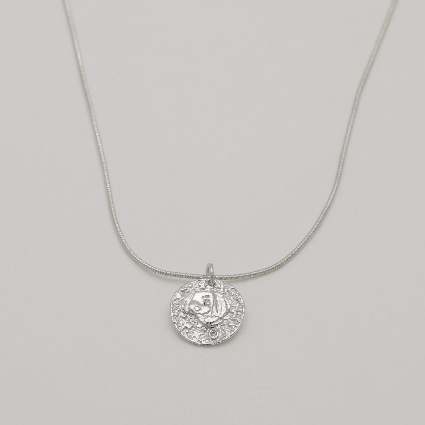 Maelis Coin Necklace 925 Sterling Silver by MOA - view 1