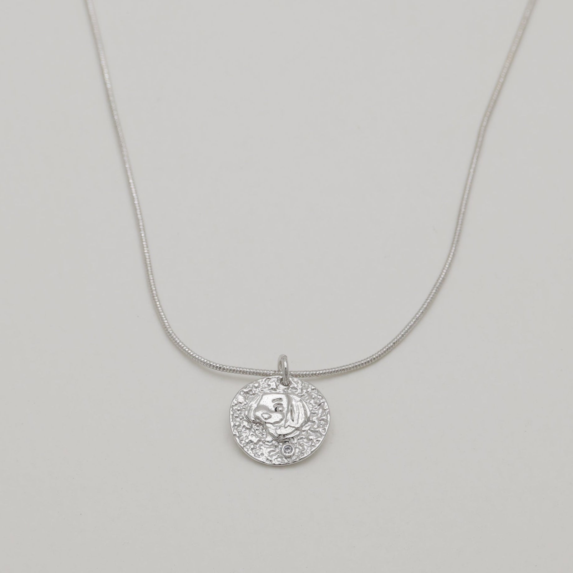 Maelis Coin Necklace 925 Sterling Silver by MOA - view 1