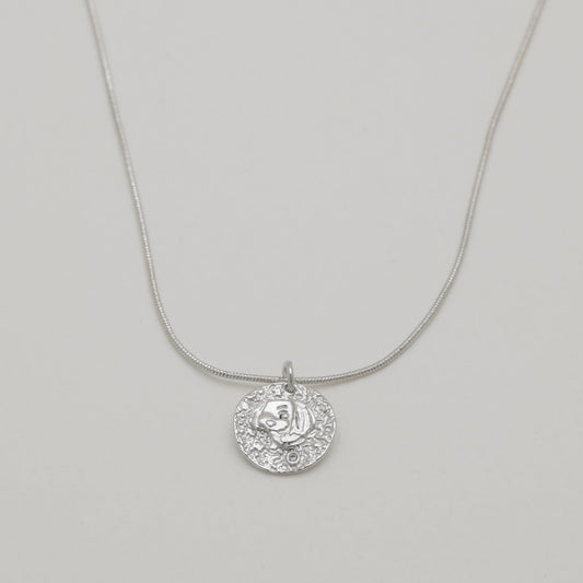 Maelis Coin Necklace 925 Sterling Silver by MOA - view 1