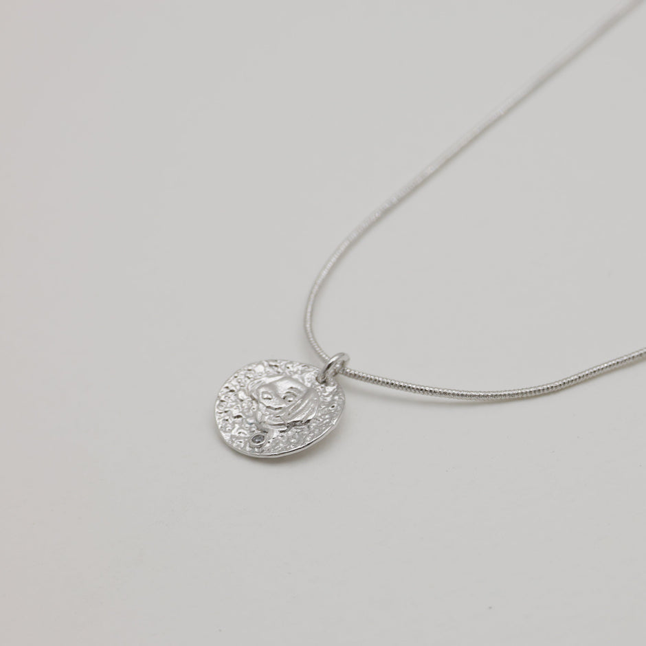 Maelis Coin Necklace 925 Sterling Silver by MOA - view 2
