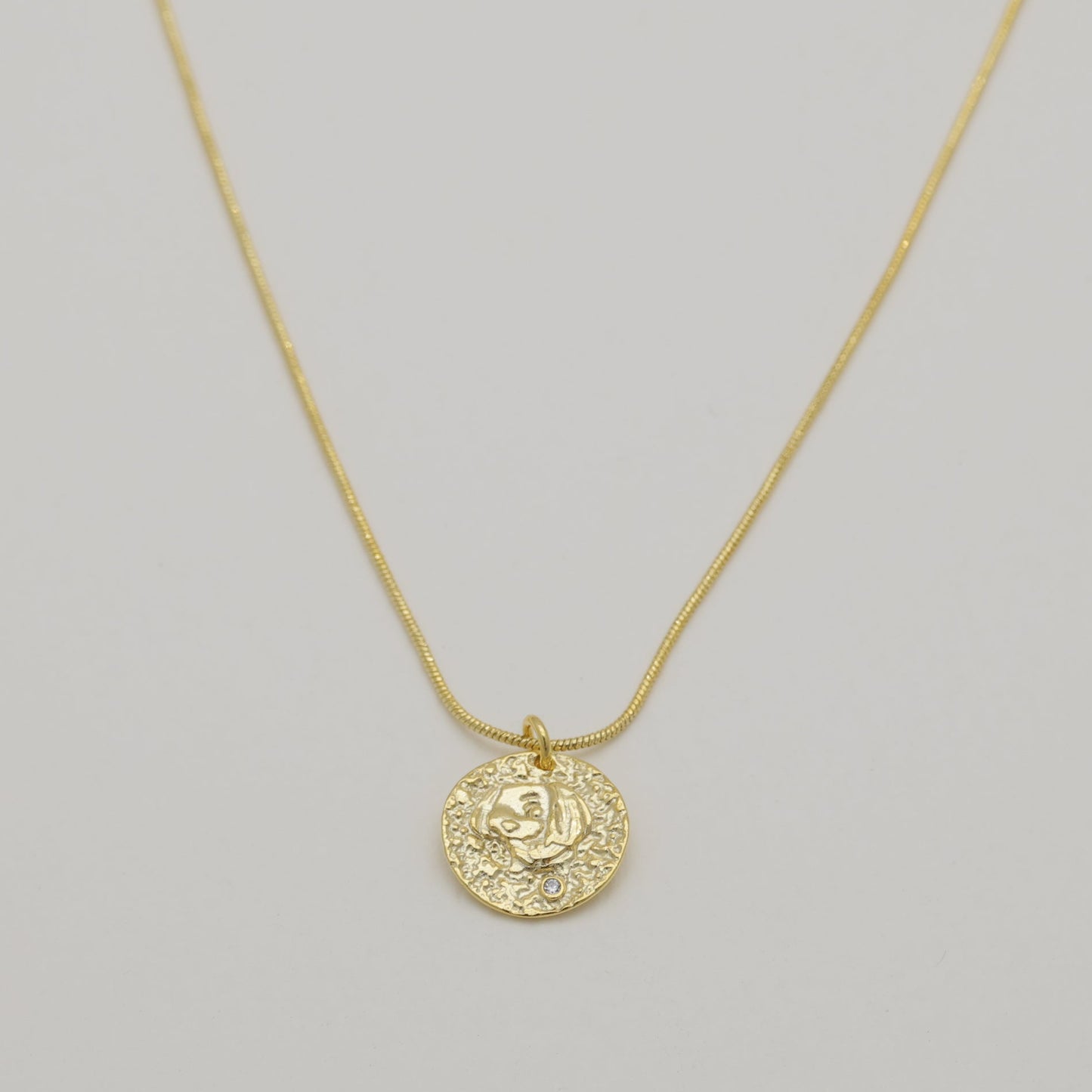 Maelis Coin Necklace Gold Vermeil by MOA - view 1