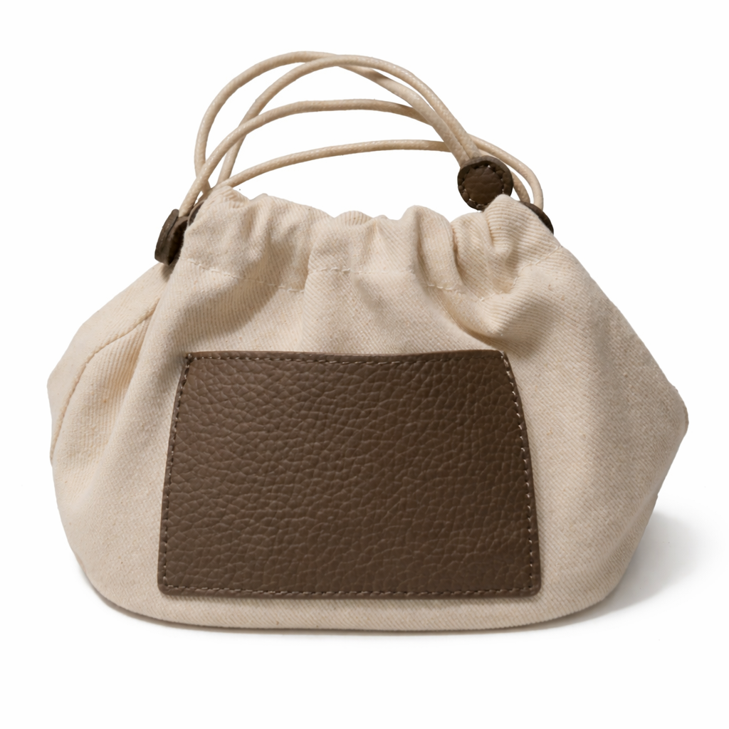 Maelis Leather Shoulder Bag Grey by MOA - view 3