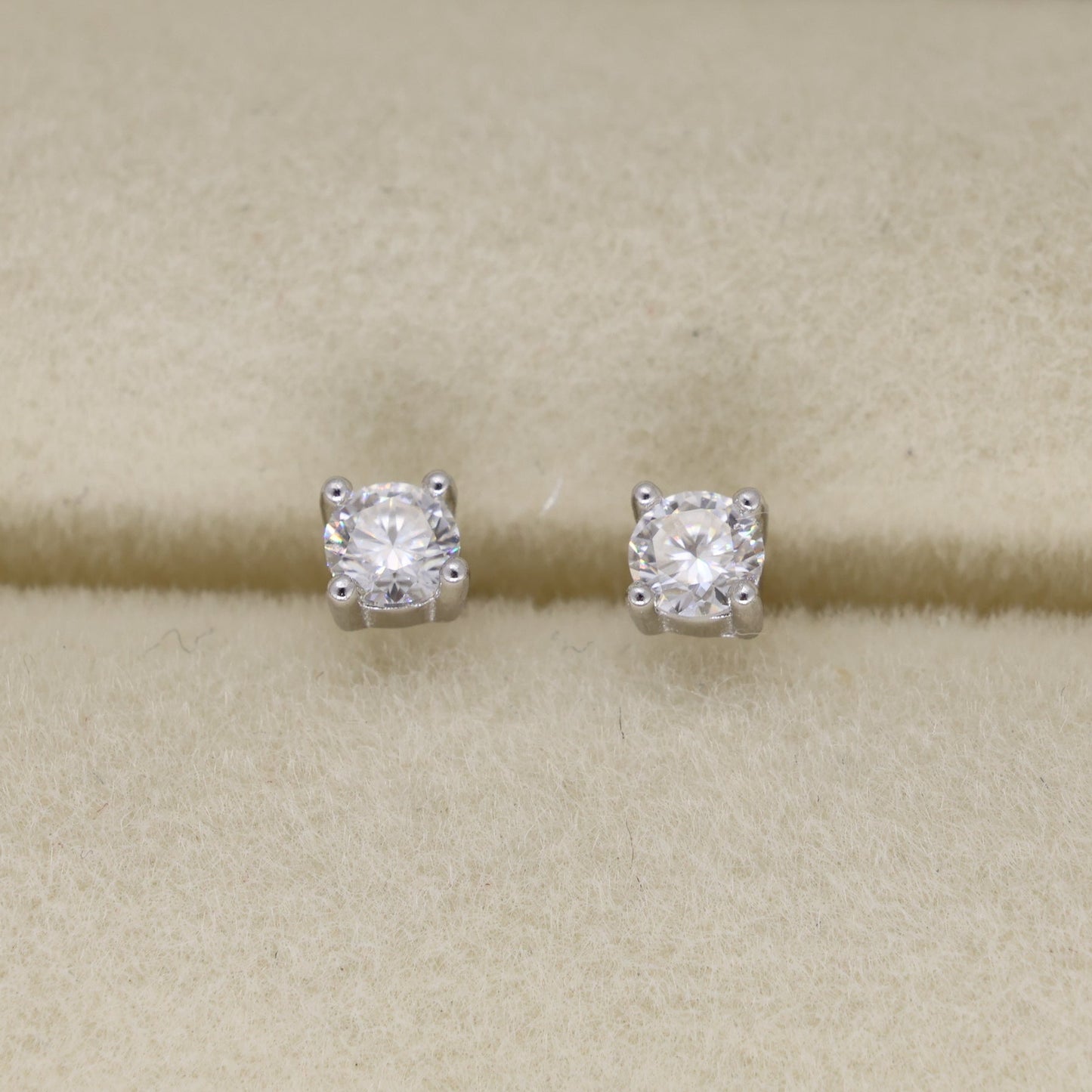 Maelys Mini Stud Earrings in 925 Sterling Silver by MOA - view 1