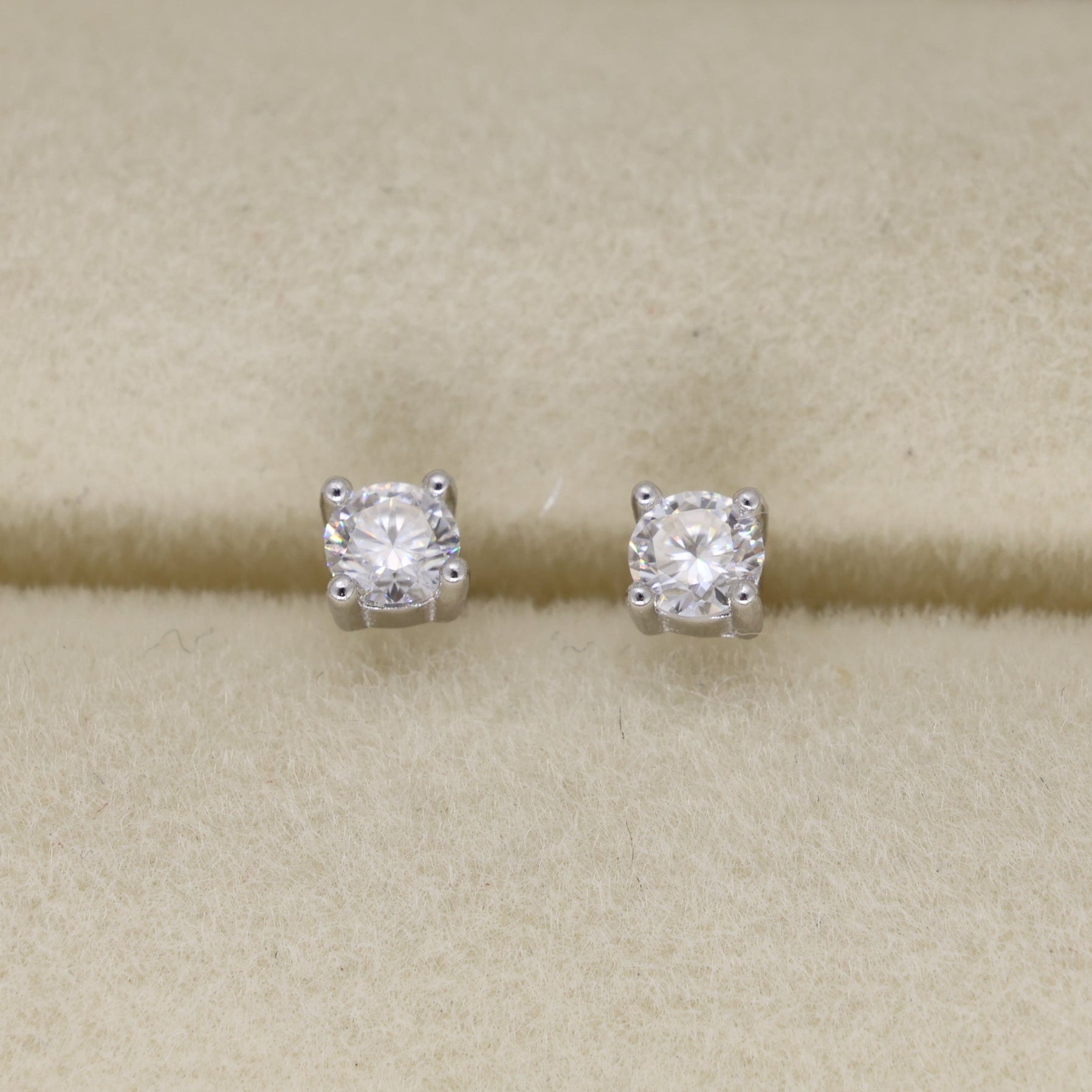 Maelys Mini Stud Earrings in 925 Sterling Silver by MOA - view 1