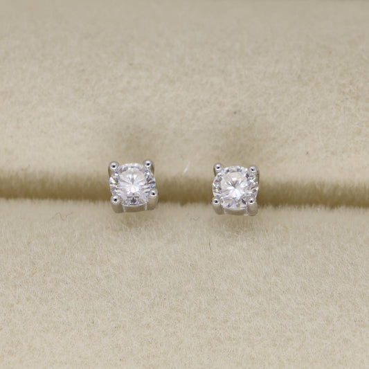 Maelys Mini Stud Earrings in 925 Sterling Silver by MOA - view 1