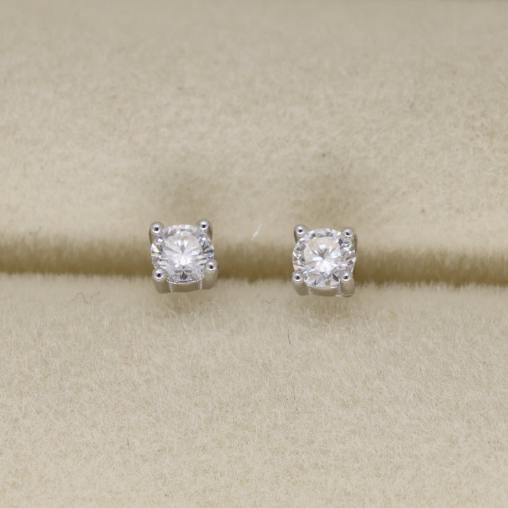 Maelys Mini Stud Earrings in 925 Sterling Silver by MOA - view 1