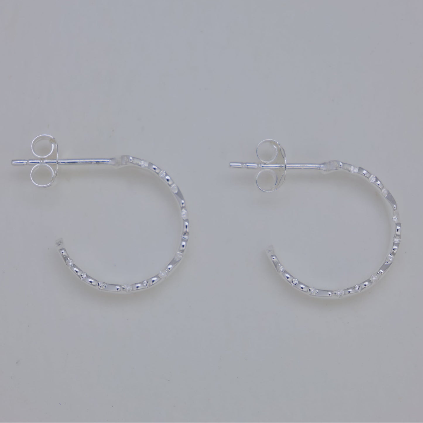 Maéva Heart Hoop Earrings 925 Sterling Silver by MOA - view 2