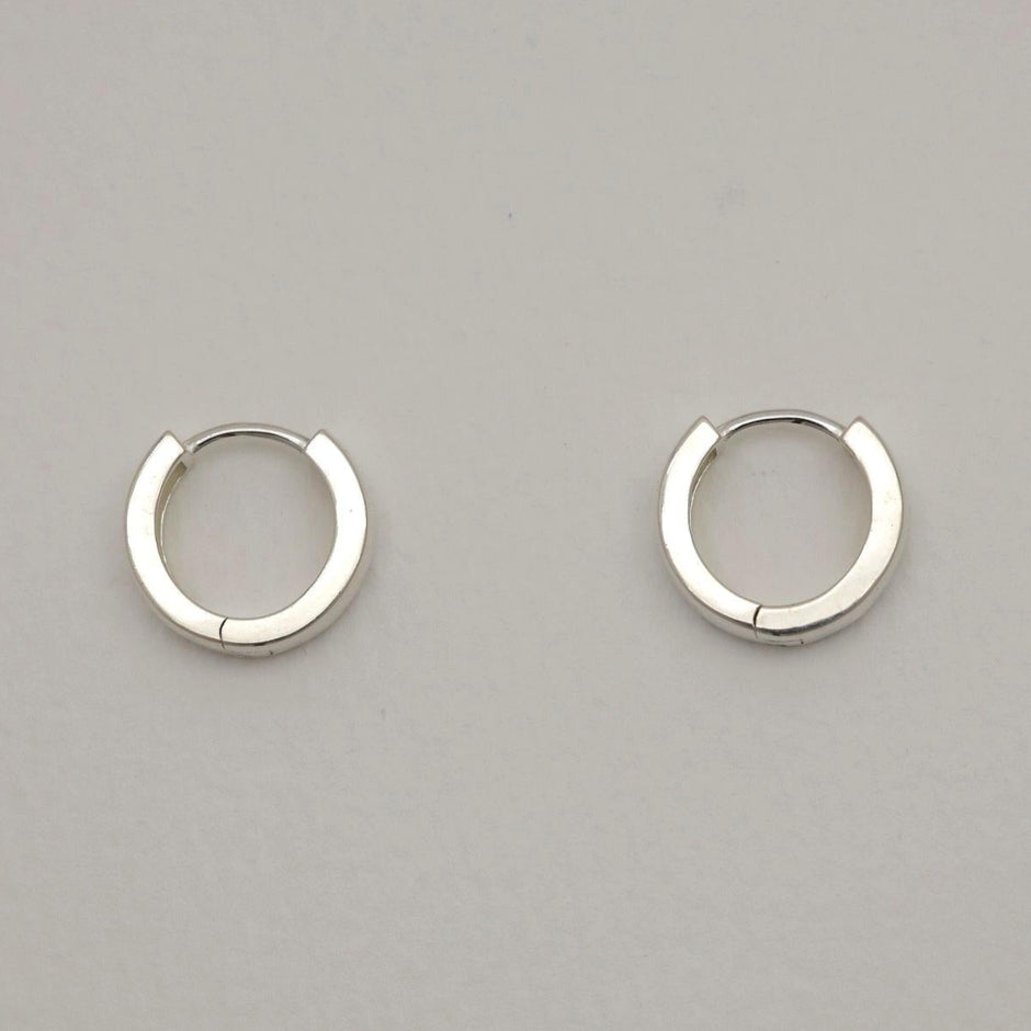 Mira Huggie Earrings 925 Sterling Silver by MOA - view 2