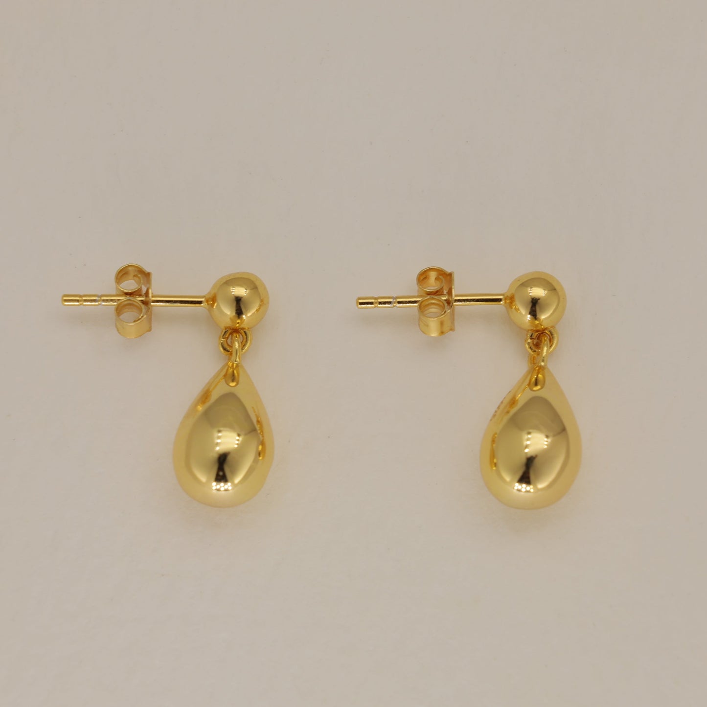 Mirelle Drop Stud Earrings in 24K Gold Over 925 Silver by MOA - view 2