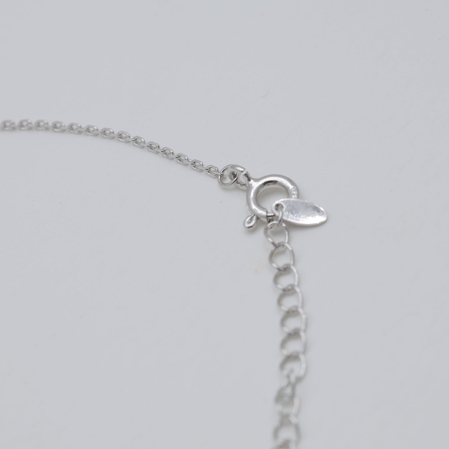 Nadège Bezel Necklace 925 Sterling Silver by MOA - view 3