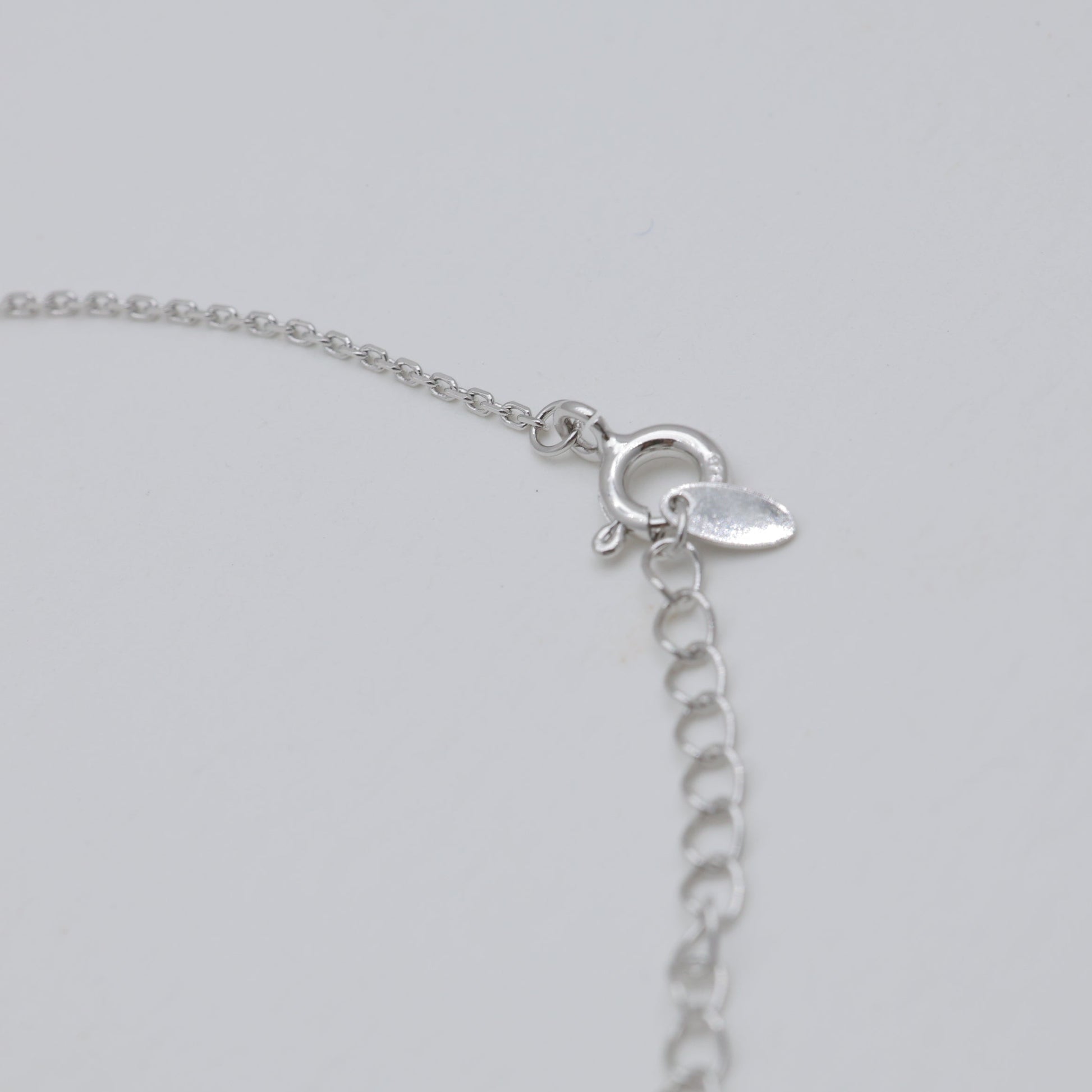 Nadège Bezel Necklace 925 Sterling Silver by MOA - view 3