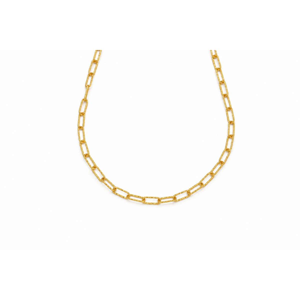 Elowen Organic Chain Necklace in 18K Gold Vermeil - front view