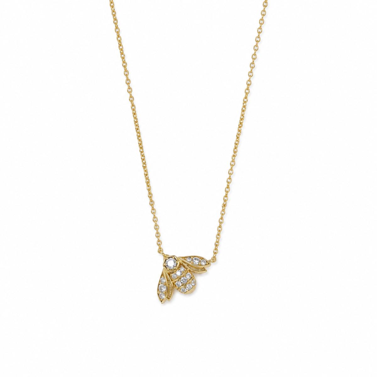 Mélisande Bee Necklace in 18K Gold Vermeil full view