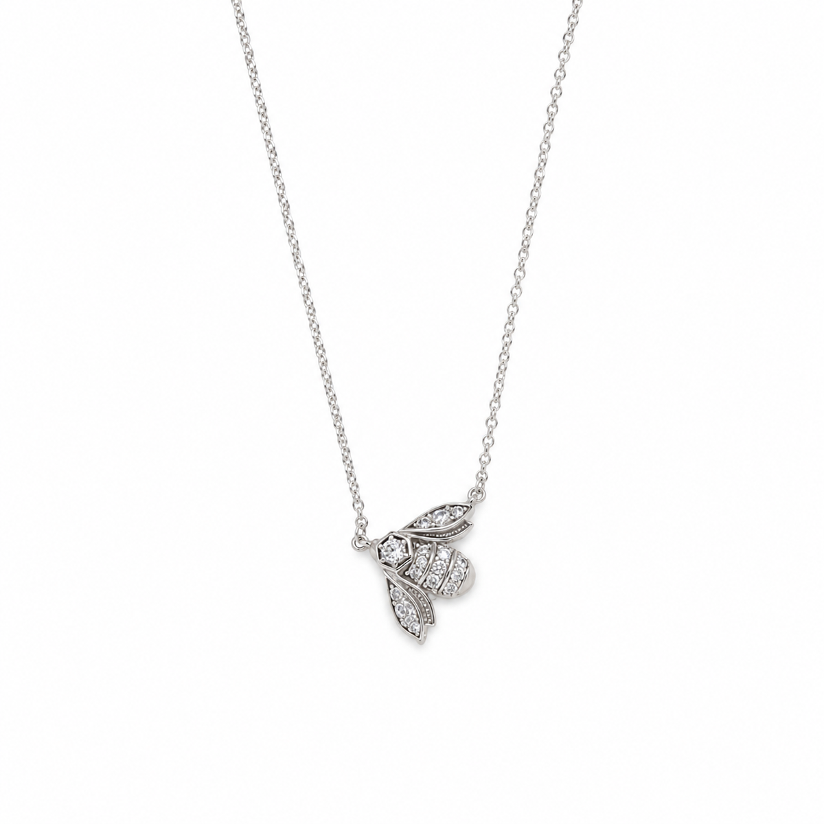 Mélisande Bee Necklace in 925 Sterling Silver full view