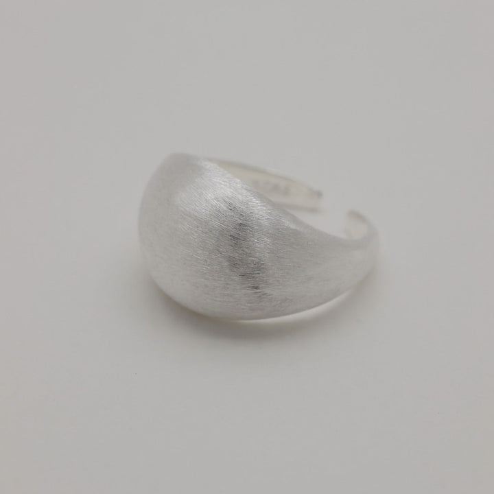 Nina Brushed Dome Ring 925 Sterling Silver by MOA - view 1