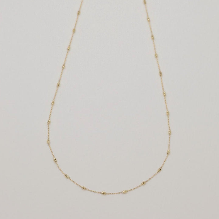 Noa Bead Chain Necklace in 10K Gold by MOA - view 1