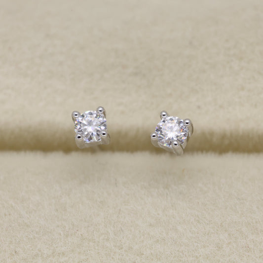 Noemie Fine Stud Earrings in 925 Sterling Silver by MOA - view 1