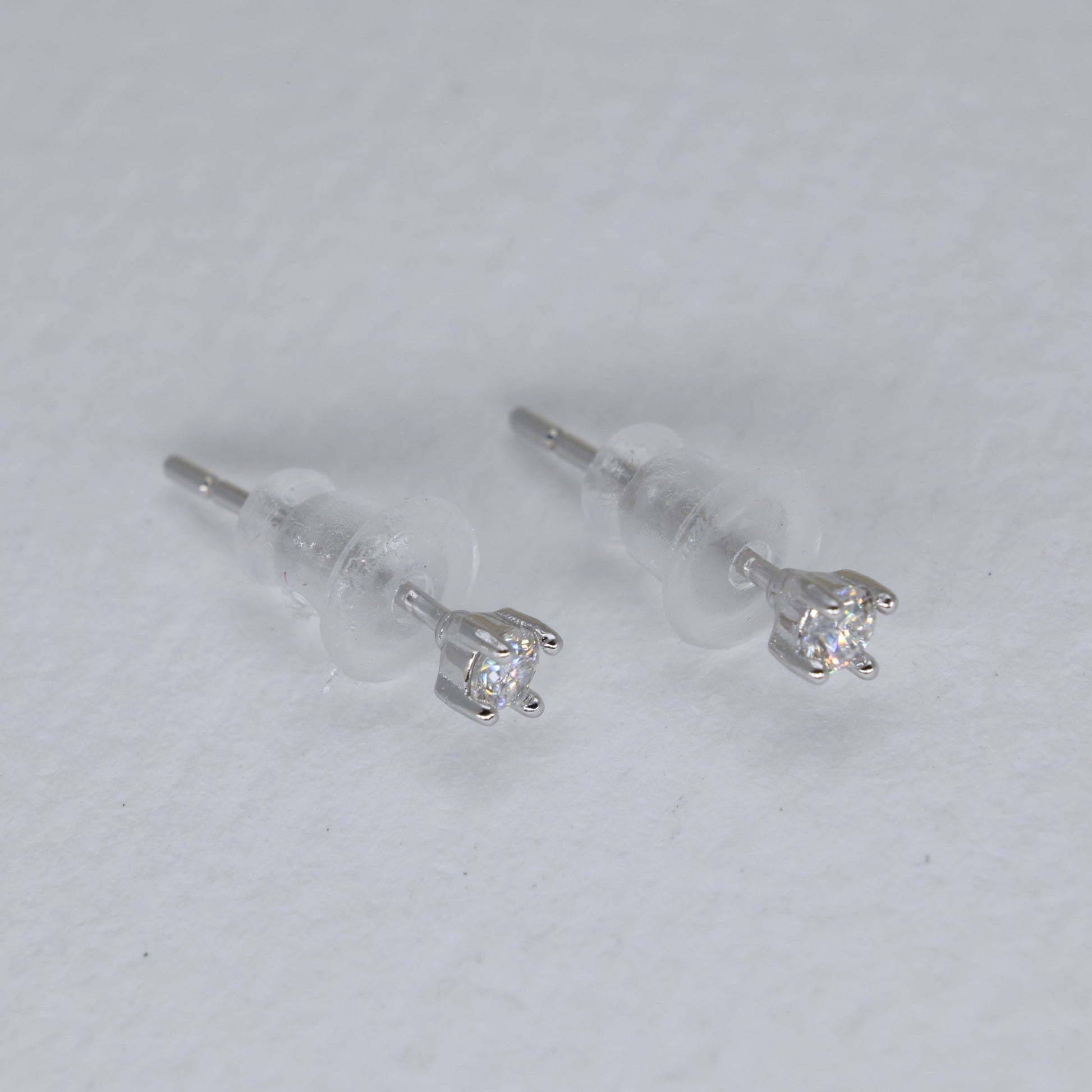 Noemie Fine Stud Earrings in 925 Sterling Silver by MOA - view 3