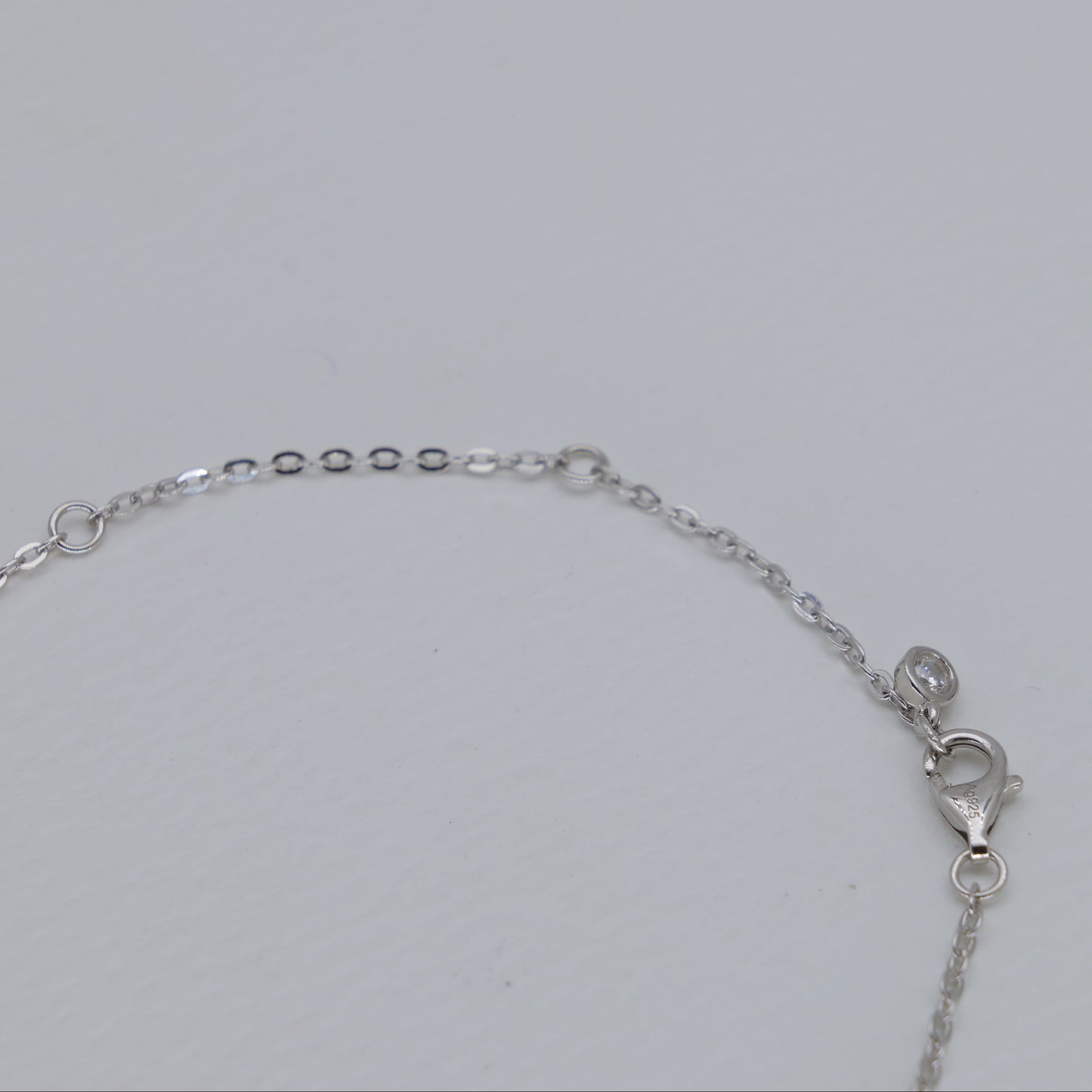Noera Double Crystal Drop Necklace in 925 Sterling Silver by MOA - view 4