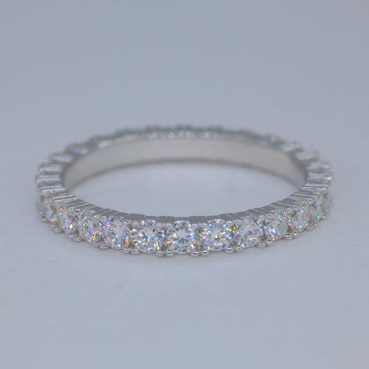 Odette Pave Band Ring in 925 Sterling Silver by MOA - view 1