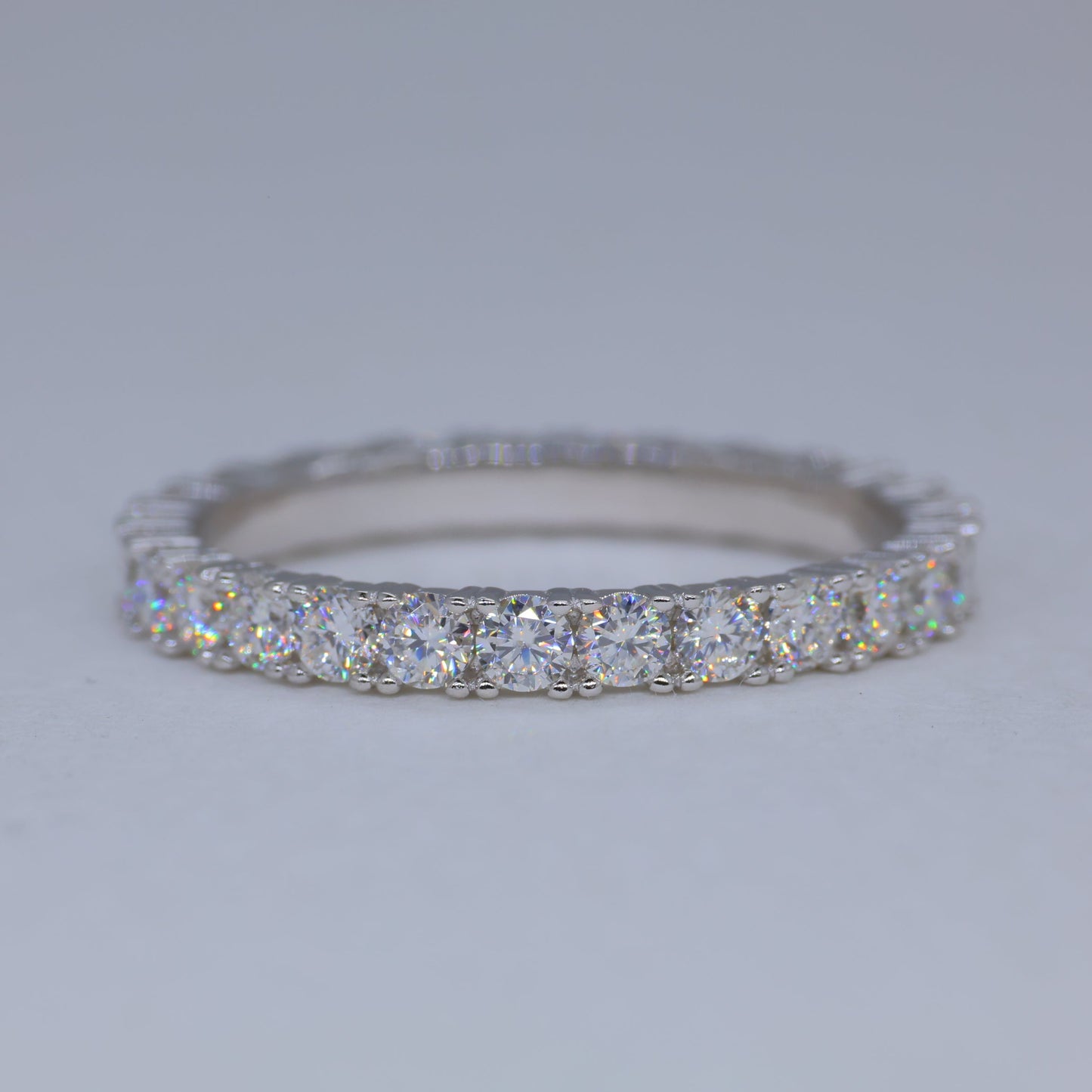 Odette Pave Band Ring in 925 Sterling Silver by MOA - view 2