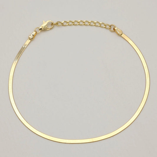 Odette Snake Chain Bracelet 14K Gold by MOA - view 1