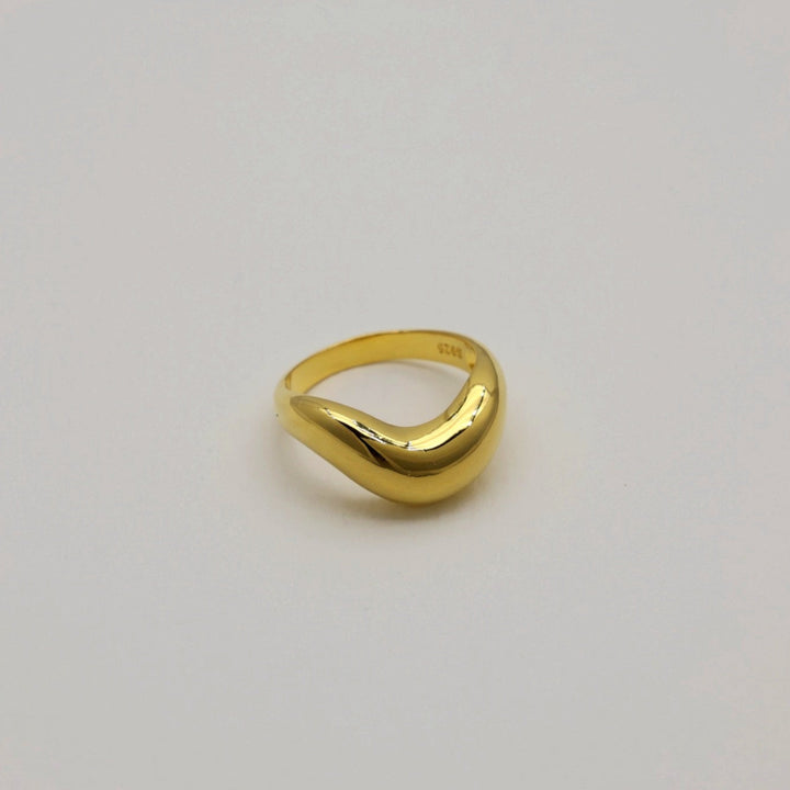 Ondine Sculptural Ring Gold Vermeil by MOA - view 1