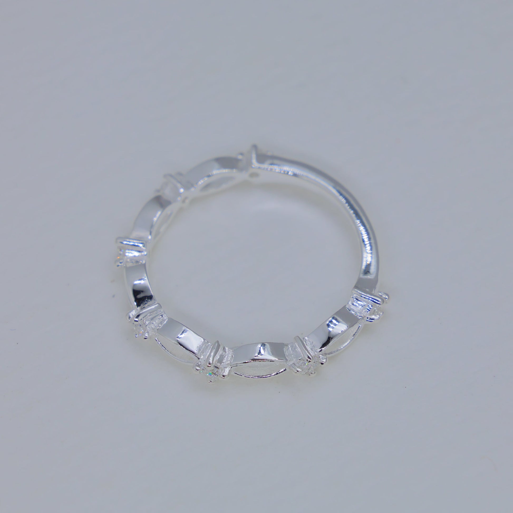 Roseline Marquise Pave Ring in 925 Sterling Silver by MOA - view 2