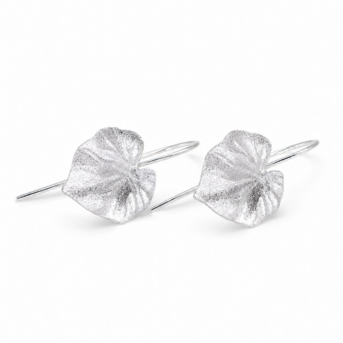 Sélène Petal Drop Earrings in 925 Sterling Silver by MOA - view 1