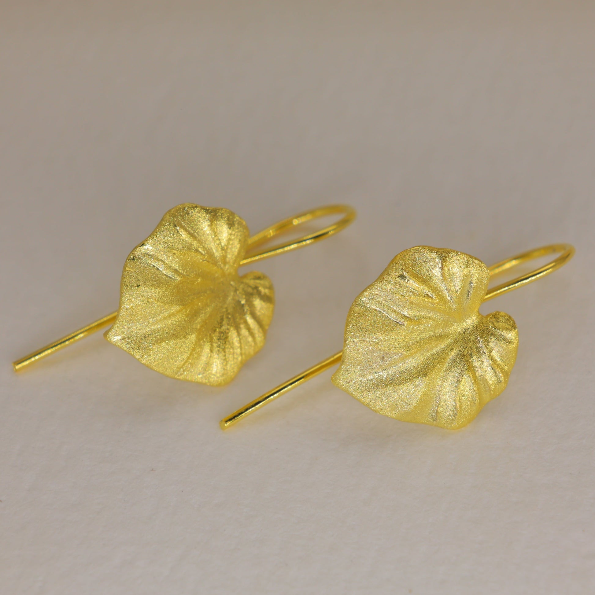 Selene Petal Drop Earrings in 18K Gold over 925 Silver by MOA - view 1