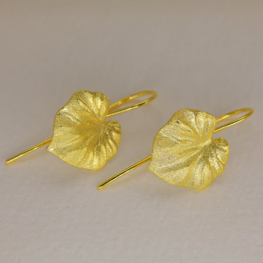 Selene Petal Drop Earrings in 18K Gold over 925 Silver by MOA - view 1