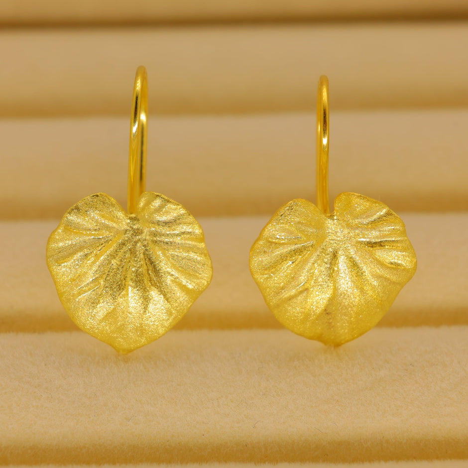 Selene Petal Drop Earrings in 18K Gold over 925 Silver by MOA - view 2
