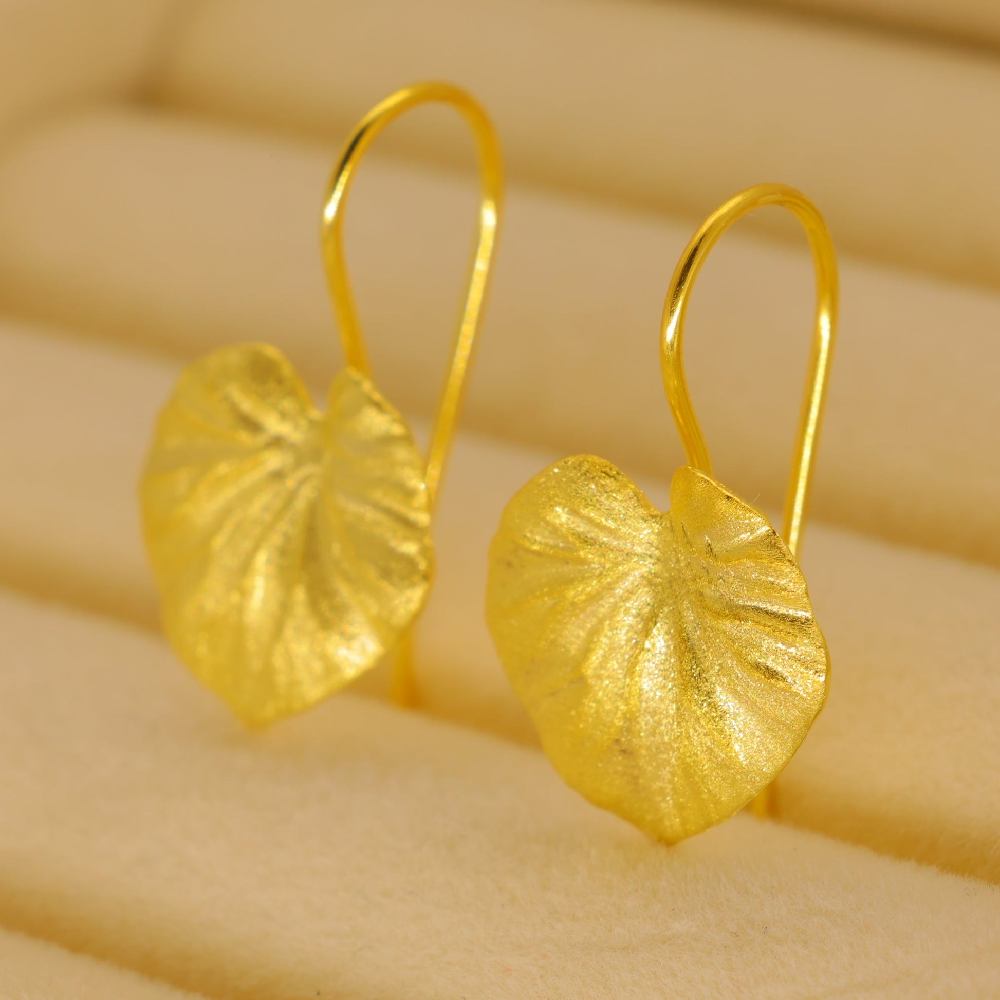 Selene Petal Drop Earrings in 18K Gold over 925 Silver by MOA - view 3
