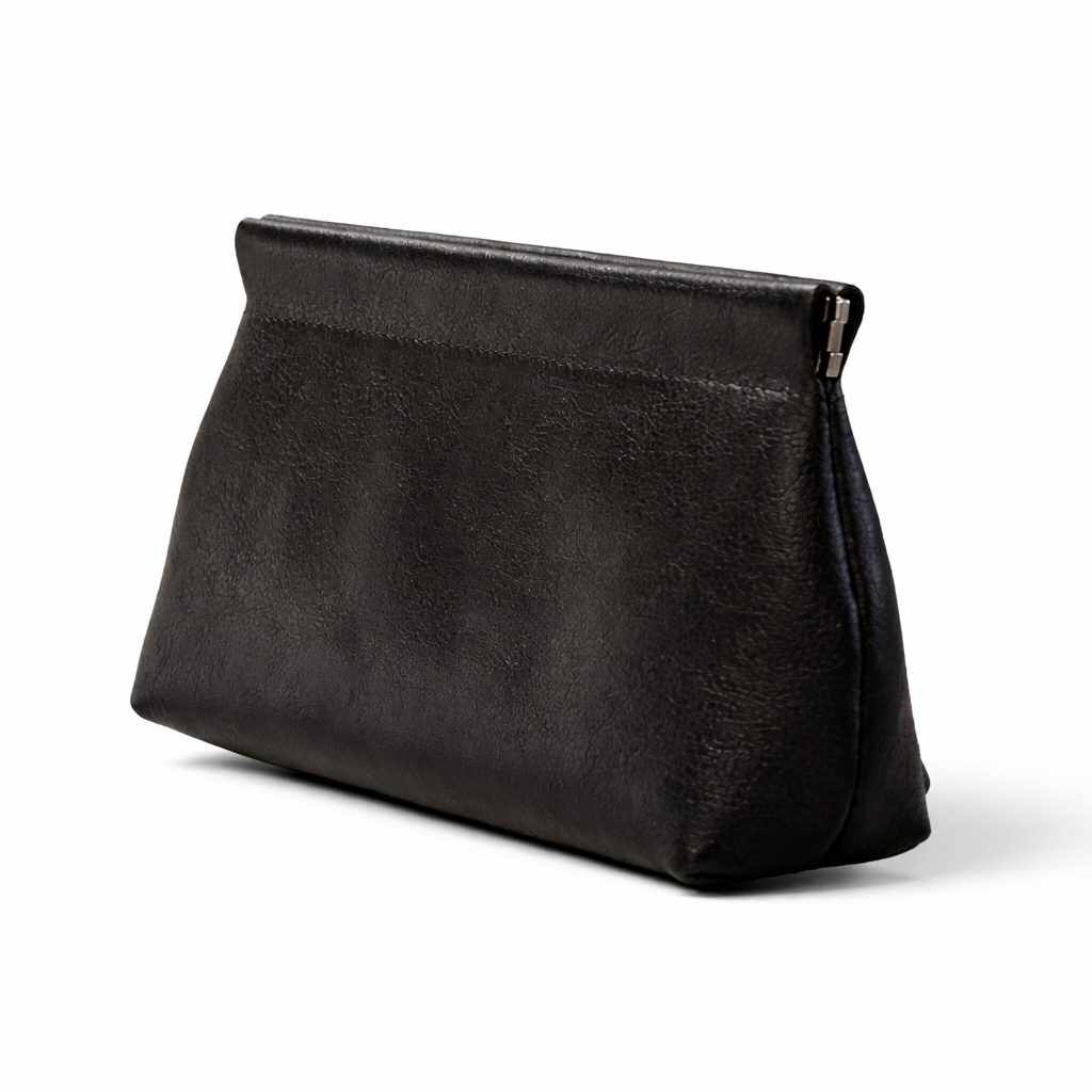 Sienne Leather Pouch in Black by MOA - view 2