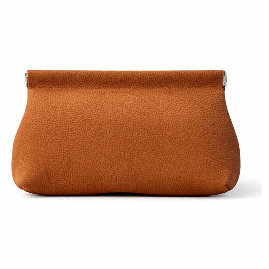 Sienne Suede Pouch in Golden Brown