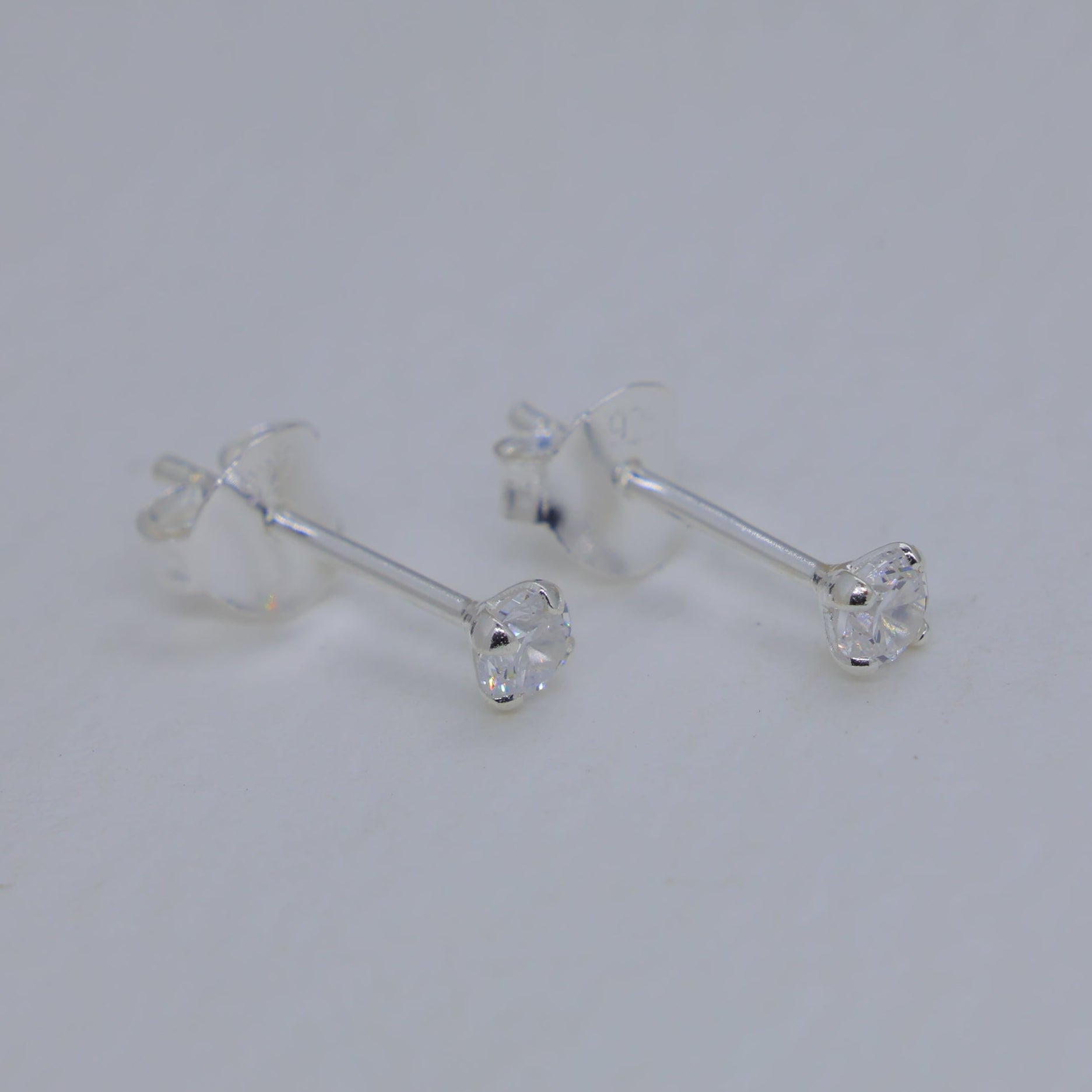 Sorelle Stud Earrings in 925 Sterling Silver by MOA - view 1